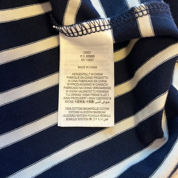 Boden Imogen Breton Stripe Long Sleeve Cotton Dress Sz 6 Navy White Preppy NWOT - Picture 13 of 15